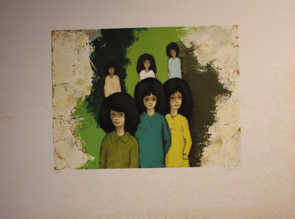 Jef Wauters -  e.a. litho, Antiek en Kunst, Ophalen