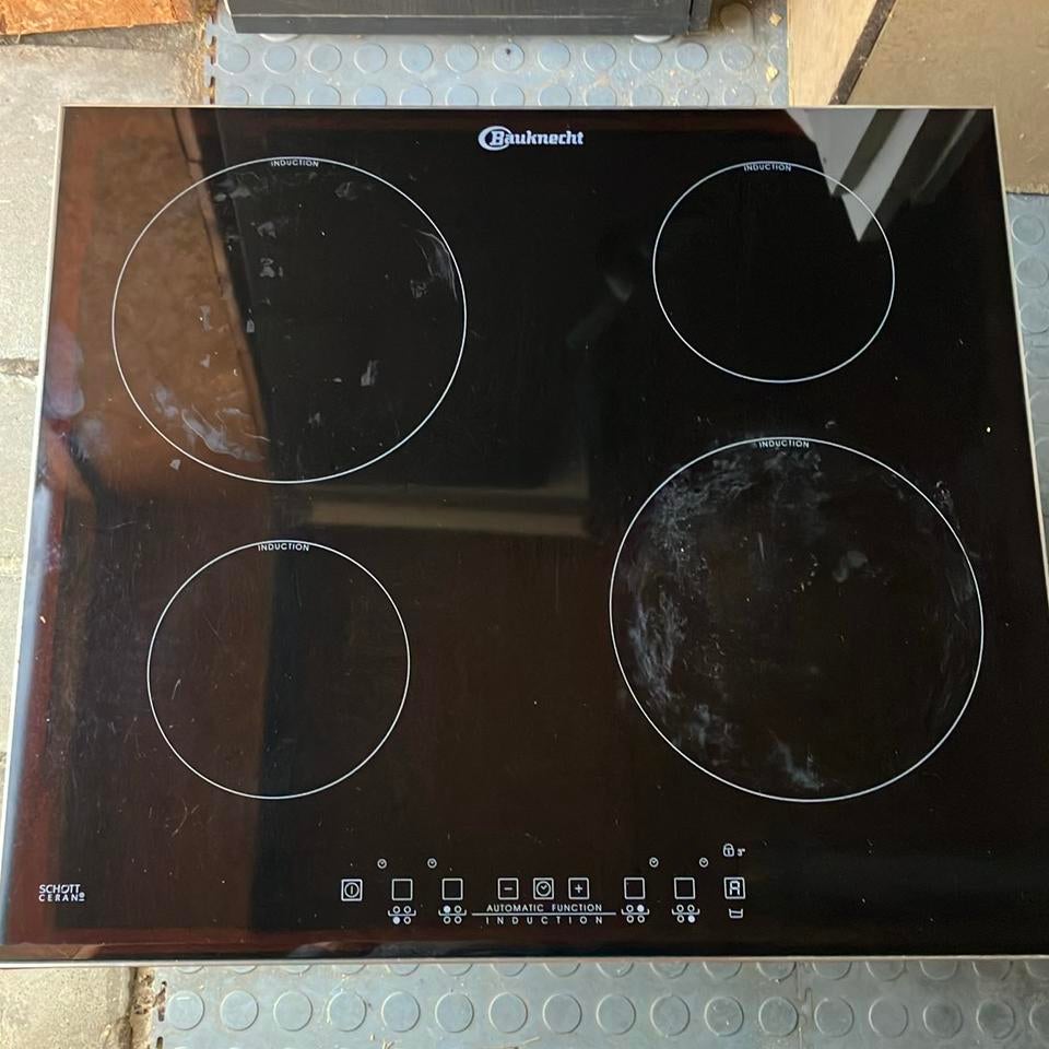 Bauknecht inductie kookplaat, Elektronische apparatuur, Kookplaten, Ophalen, Gebruikt, 4 kookzones, Inbouw