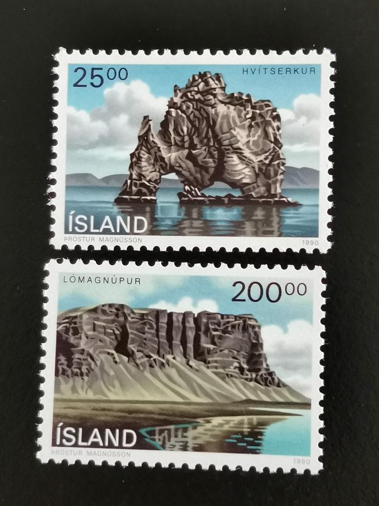 Ijsland 1990 - landschappen **, Postzegels en Munten, Postzegels | Europa | Scandinavië, Ophalen of Verzenden, IJsland, Postfris