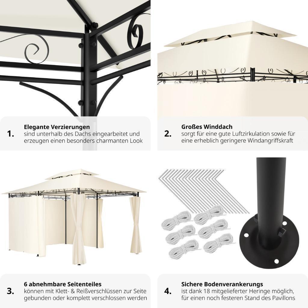 Luxe Partytent 3x4 Paviljoen party tuin tent NIEUW, Enlèvement, Neuf