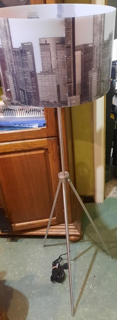 Lampadaire et lampe de nuit et tableau, Ophalen of Verzenden, Zo goed als nieuw