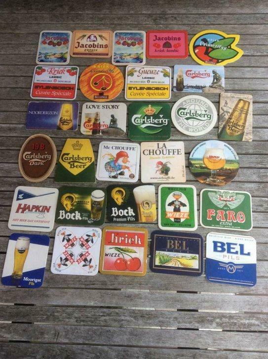 oude bierviltjes jacobins-colibri-hapkin-wieze-judas..., Collections, Enlèvement ou Envoi, Utilisé