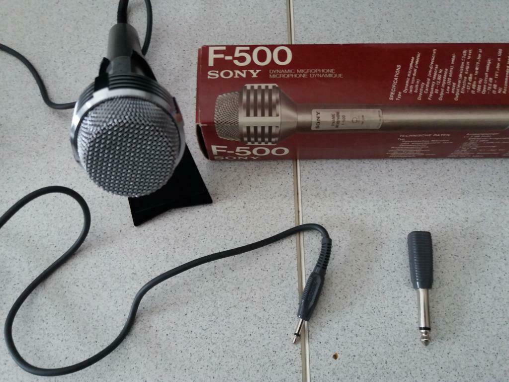Microphone Dynamique Sony F-500, Musique & Instruments, Enlèvement ou Envoi, Utilisé, Micro chant