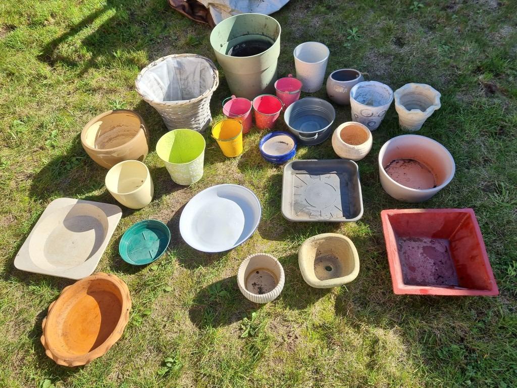 Lot bloempotten en schalen, Tuin en Terras, Ophalen, Gebruikt, Binnen
