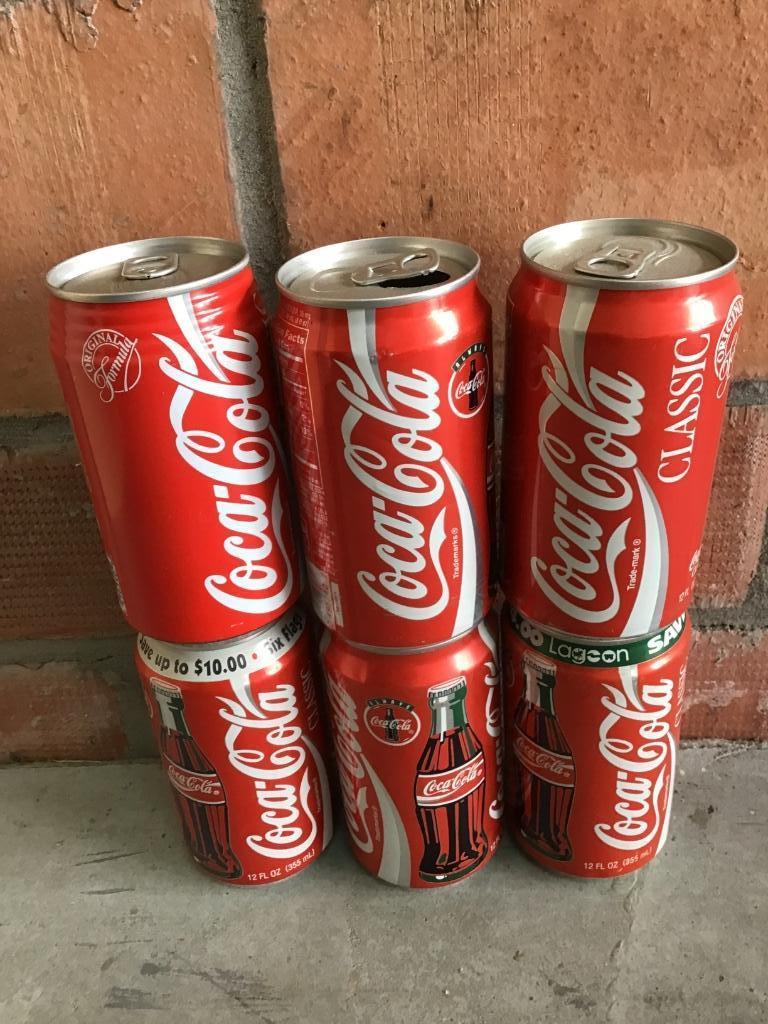 Coca-Cola 5 verschillende usa blikjes, Enlèvement ou Envoi, Utilisé, Emballage