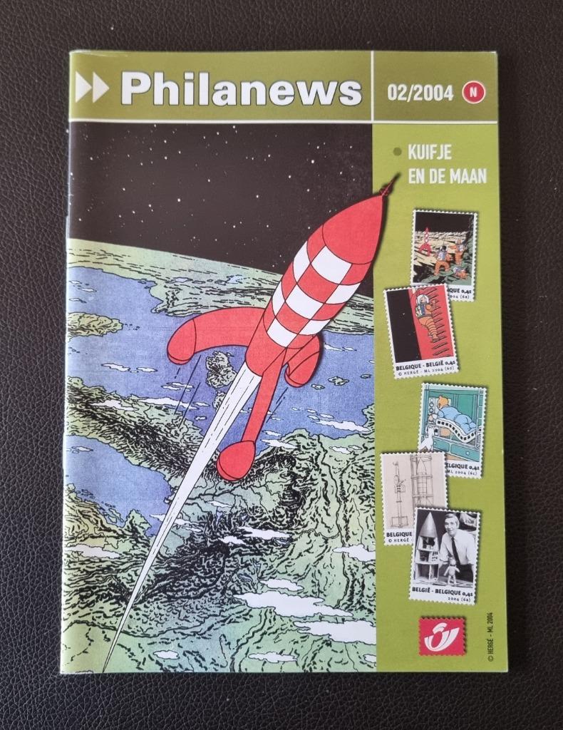 Kuifje en de maan Tintin et La lune Philanews 02/2004, Verzenden, Zonder stempel