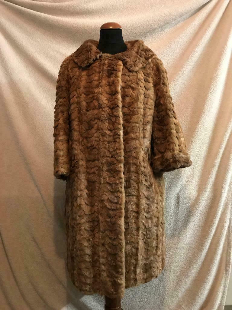 Pelsmantel - Maat 36 - Vintage, Kleding | Dames, Jassen | Winter, Ophalen, Bruin, Zo goed als nieuw, Vintage