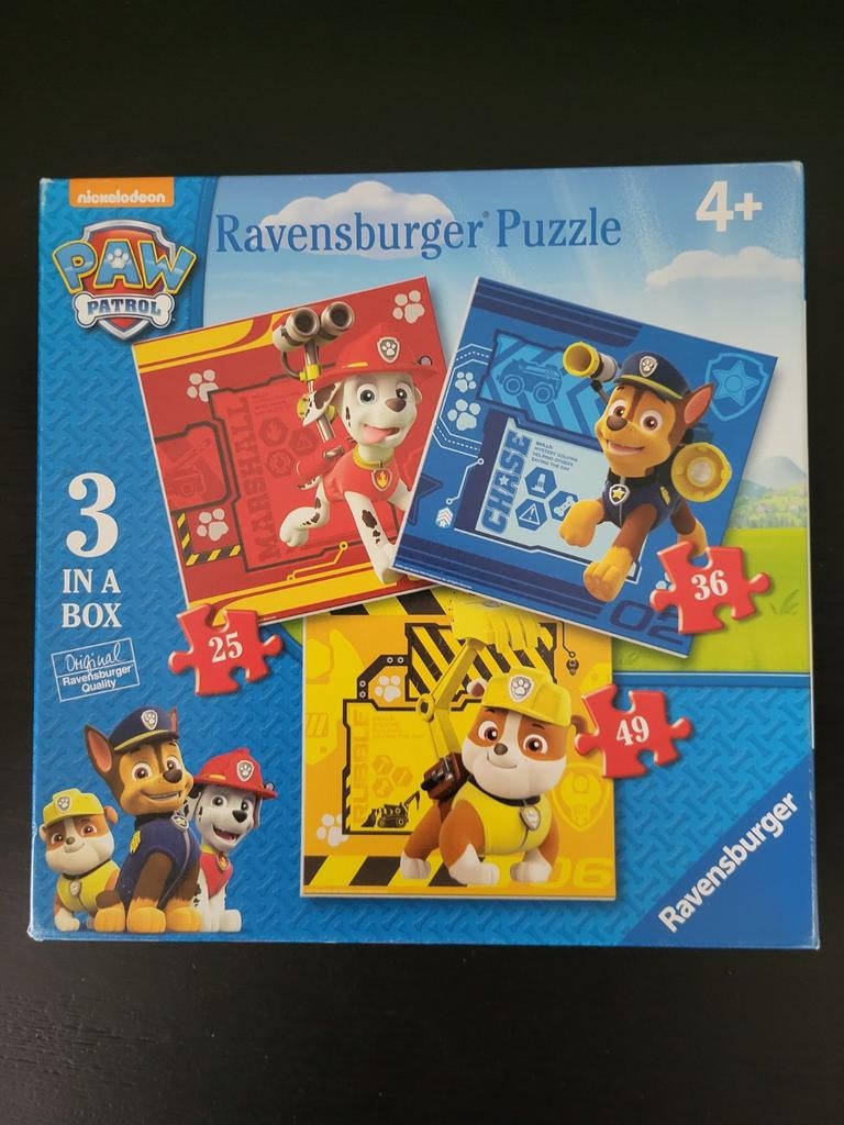 Puzzel Paw Patrol 3 in 1, Enlèvement ou Envoi