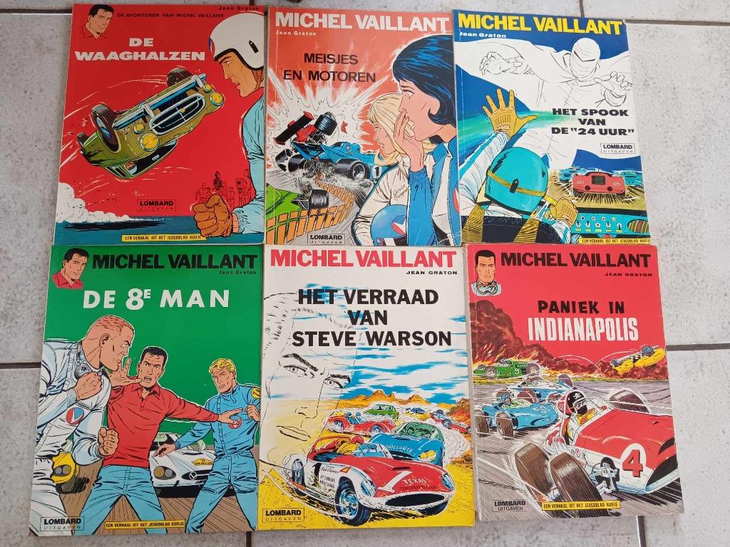 strips Michel Vaillant (4 over), Meerdere stripboeken, Ophalen of Verzenden, Gelezen