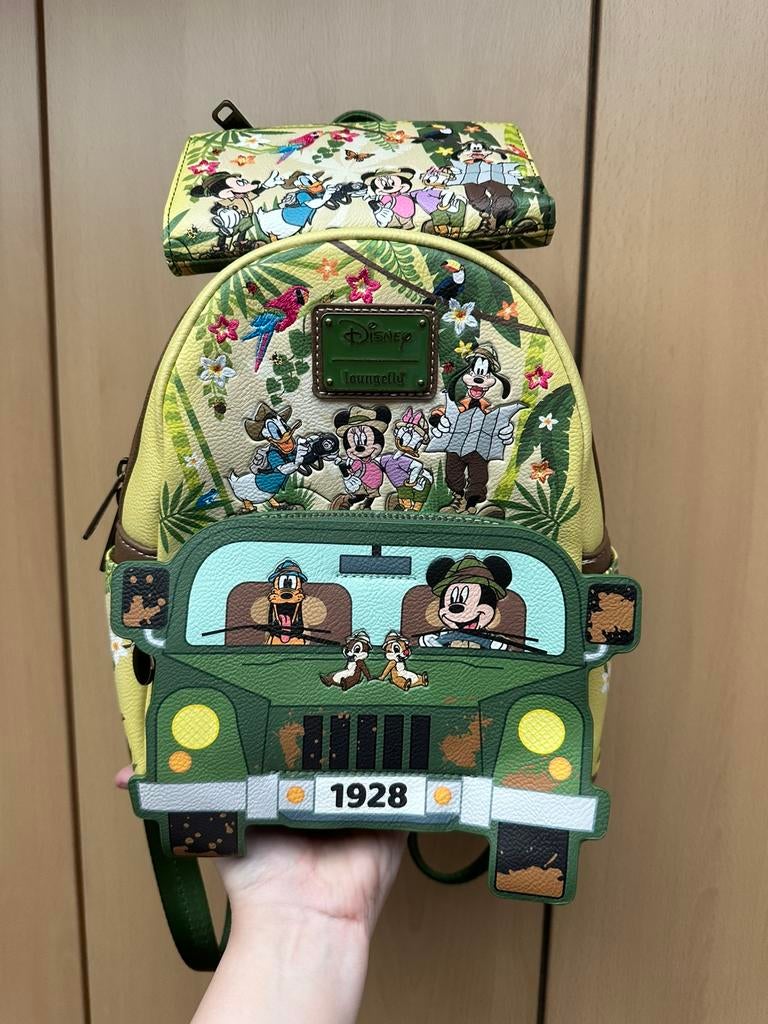 Loungefly Disney Mickey and Friends Jungle Glow, Enlèvement ou Envoi, Comme neuf
