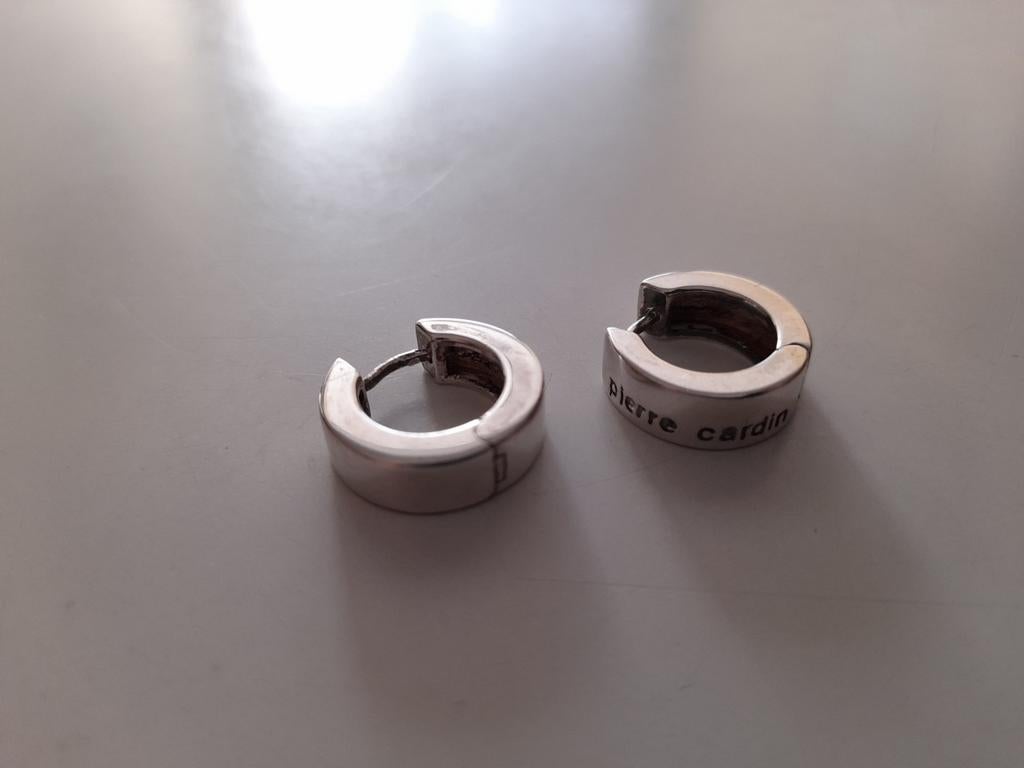 Boucles d'oreilles argent pierre cardin 925, Enlèvement ou Envoi, Comme neuf
