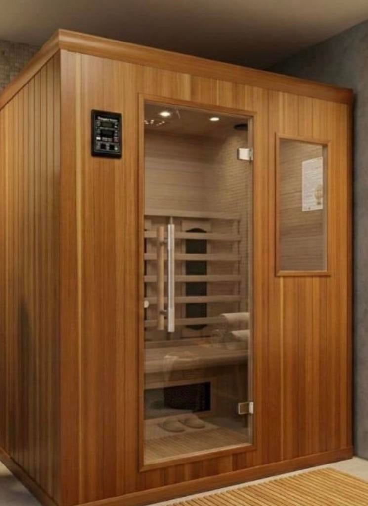 Infrarood sauna 3 personen, Sport en Fitness, Sauna, Ophalen, Zo goed als nieuw, Infrarood