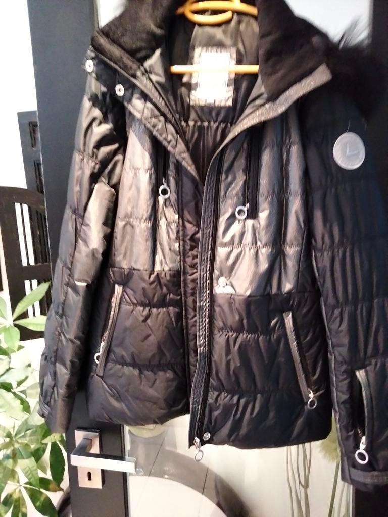 Ski -jas dames.Merk Luhta.maat L .zwart en zilver., Kleding | Dames, Ophalen of Verzenden, Maat 42/44 (L), Zwart