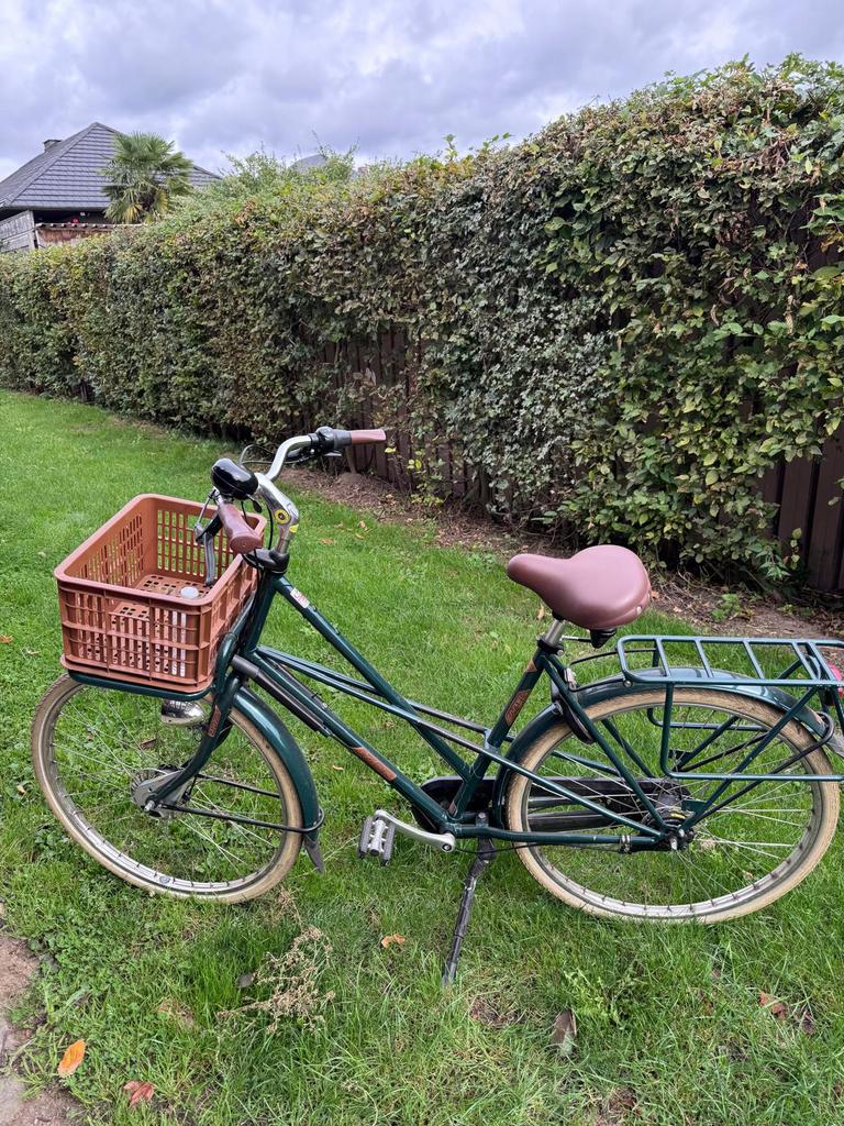 Prachtige groene damesfiets van Azor, Fietsen en Brommers, 53 tot 56 cm, Versnellingen, Zo goed als nieuw, Ophalen