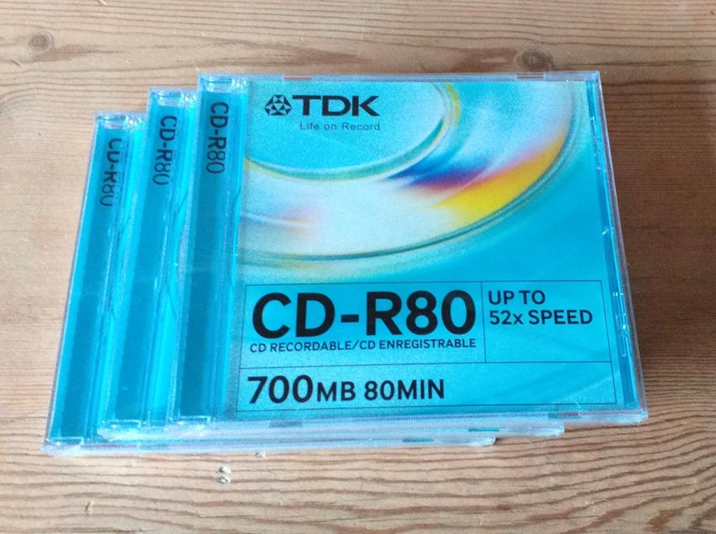 3 TDK CD-R80 - 700MB Neufs (sous blister), Ophalen of Verzenden, Nieuw, Cd