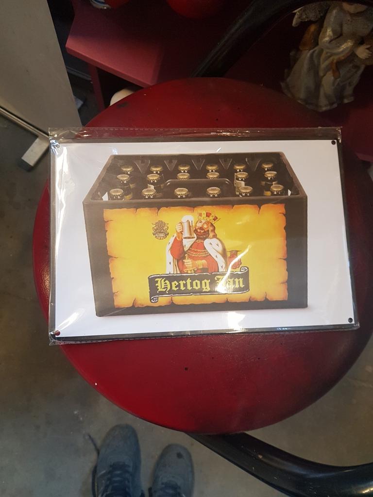 Hertog Jan nieuw 30 x 20 cm, Verzamelen, Biermerken, Ophalen, Hertog Jan