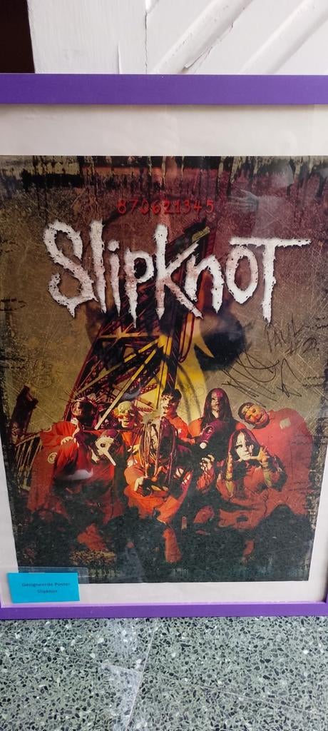 Slipknot gesigneerde poster, Ophalen of Verzenden