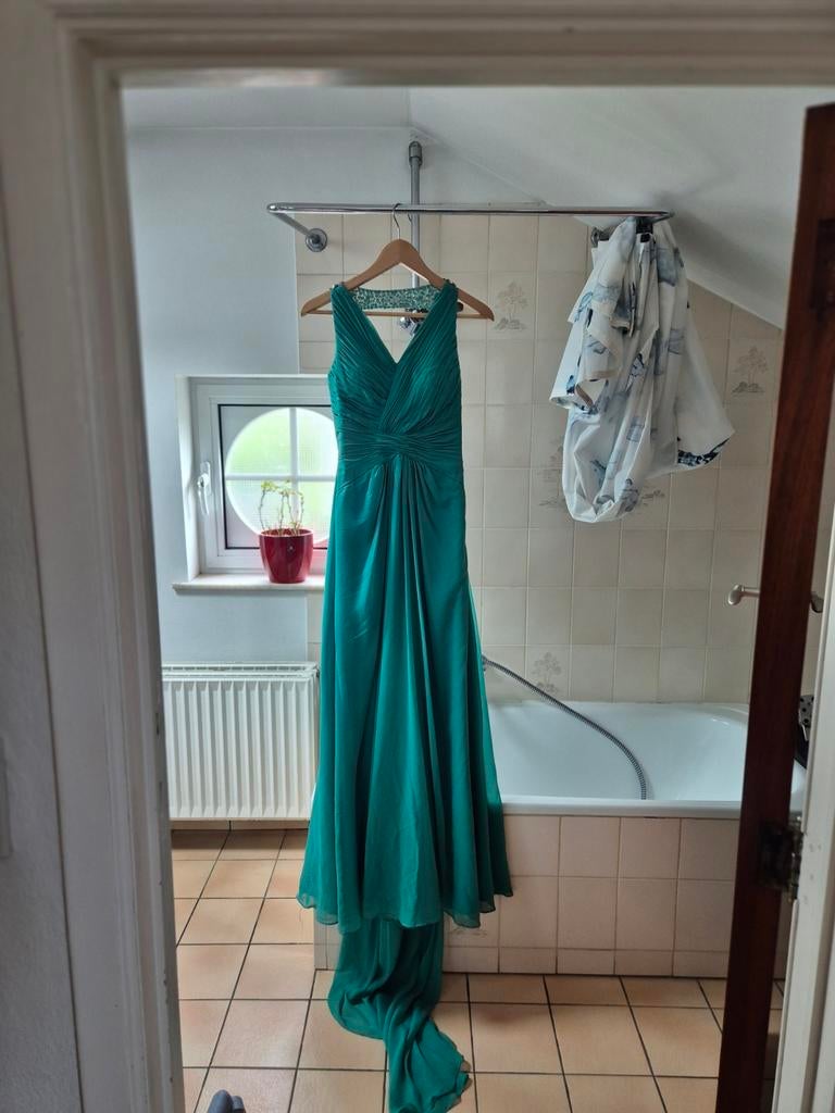 Robe de bal/soirée longue, taille 36, Enlèvement, Porté