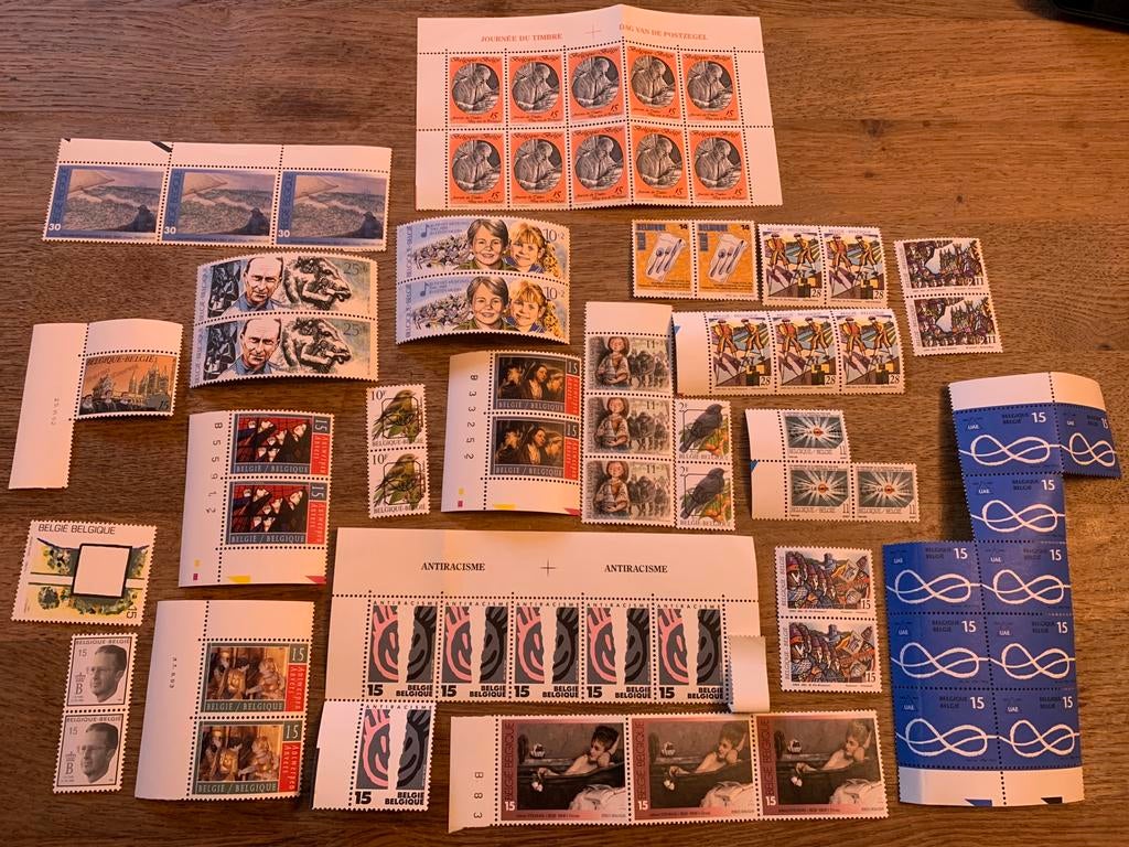 Lot de timbres non oblitérés Belgique 1990-93, Enlèvement ou Envoi