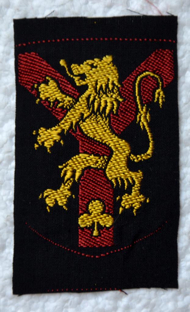 Kentekens, 2e INF Brigade YSER, Belgisch gemaakt op rol, Collections, Enlèvement ou Envoi, Armée de terre, Emblème ou Badge