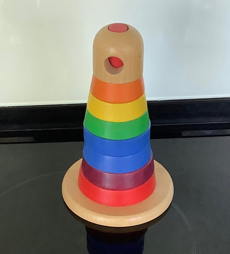 Houten stapeltoren, Ophalen of Verzenden, Zo goed als nieuw