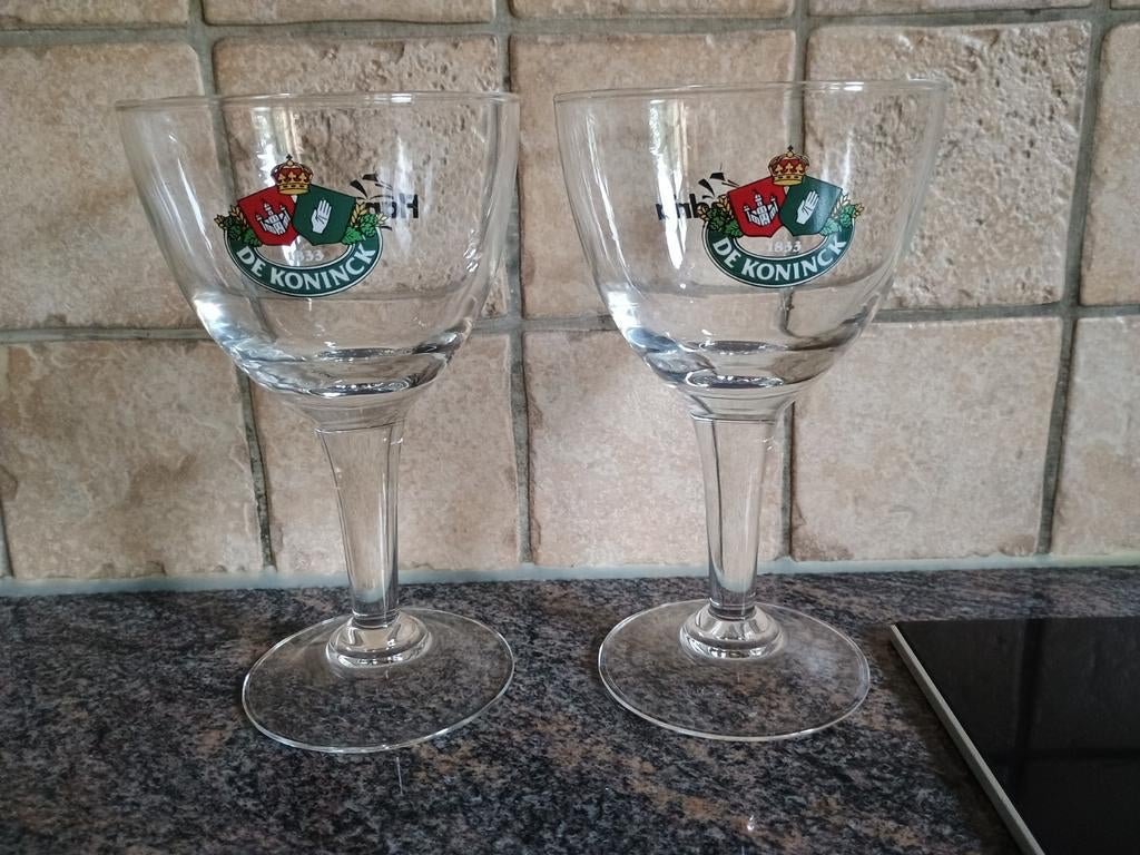 De Koninck Flandria bierglazen, Verzamelen, Ophalen of Verzenden, Zo goed als nieuw, De Koninck
