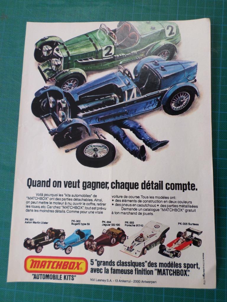 Matchbox - publicité papier - 1976, Enlèvement ou Envoi, Utilisé, Autres types