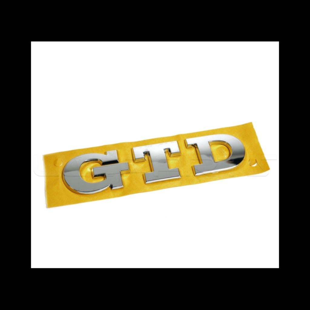 LOGO GTD CHROME A COLLER - VOLKSWAGEN - ORIGINE VW, Enlèvement ou Envoi