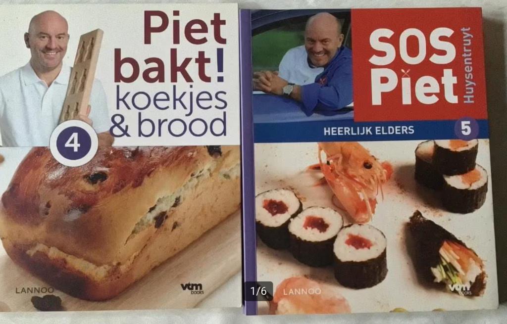 Sos Piet kookboeken Vtm, Boeken, Ophalen of Verzenden