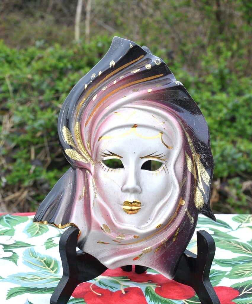 masque mural venitien en faience, Enlèvement ou Envoi, Utilisé