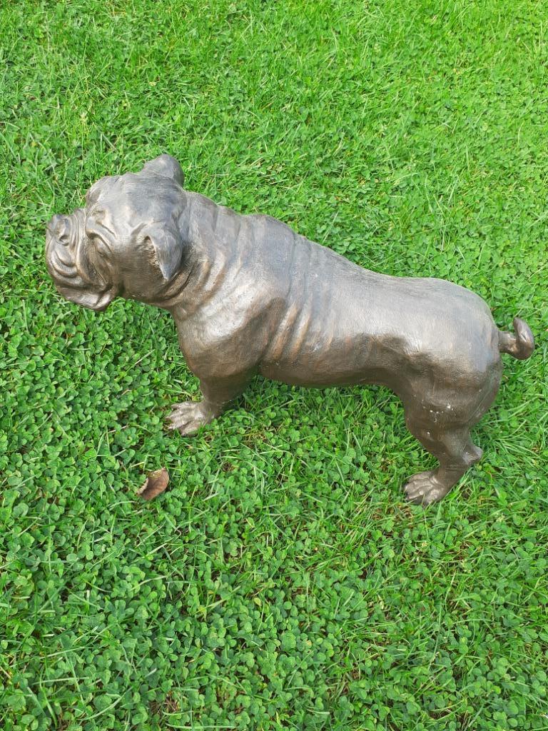 Grote bulldog, Engelse mastiffbal in brons, Ophalen of Verzenden, Brons