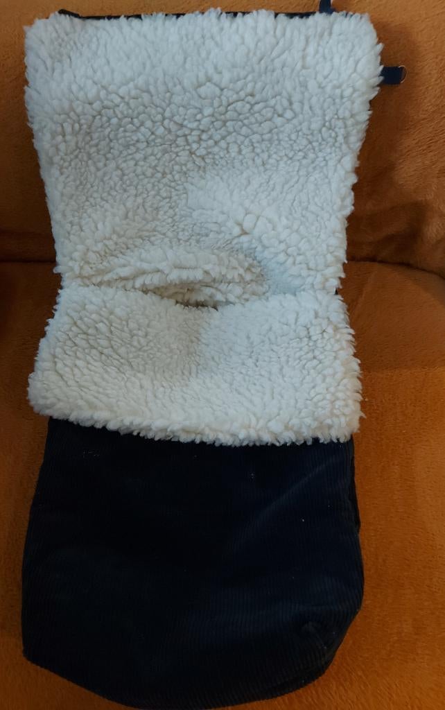 Warme marineblauwe voetenzak voor buggy's, Ophalen, Gebruikt, 85 tot 100 cm, Overige typen