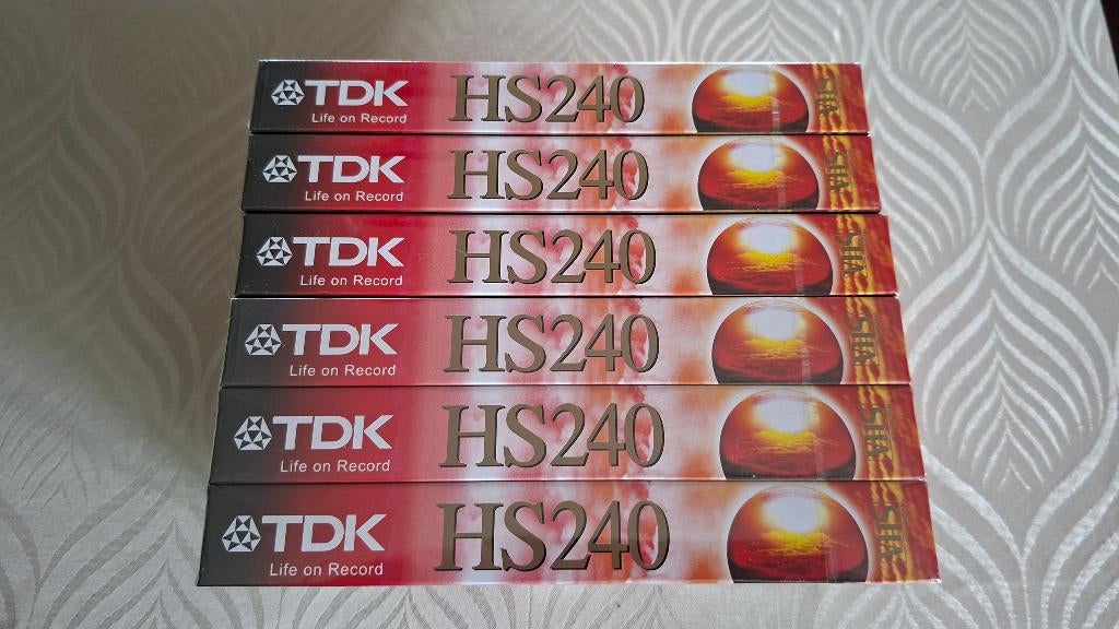 TDK HS240 VHS videobanden, 6stuks, Enlèvement, Neuf, dans son emballage