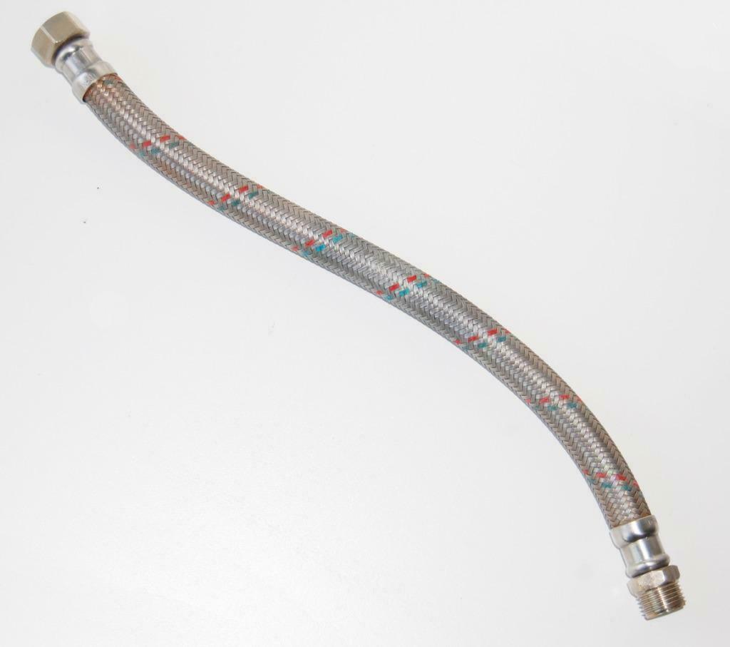 Tuyau blindé flexible 1/2" mâle/femelle – Ø20mm, Bricolage & Construction, Chauffage & Radiateurs, Enlèvement ou Envoi, Utilisé