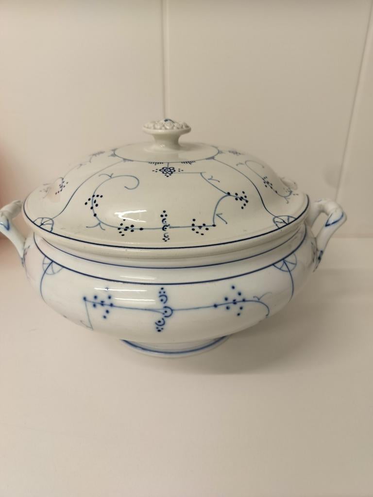 Grote gladde platte soepkom Villeroy&Boch Dresden Copenhague, Antiek en Kunst, Ophalen of Verzenden
