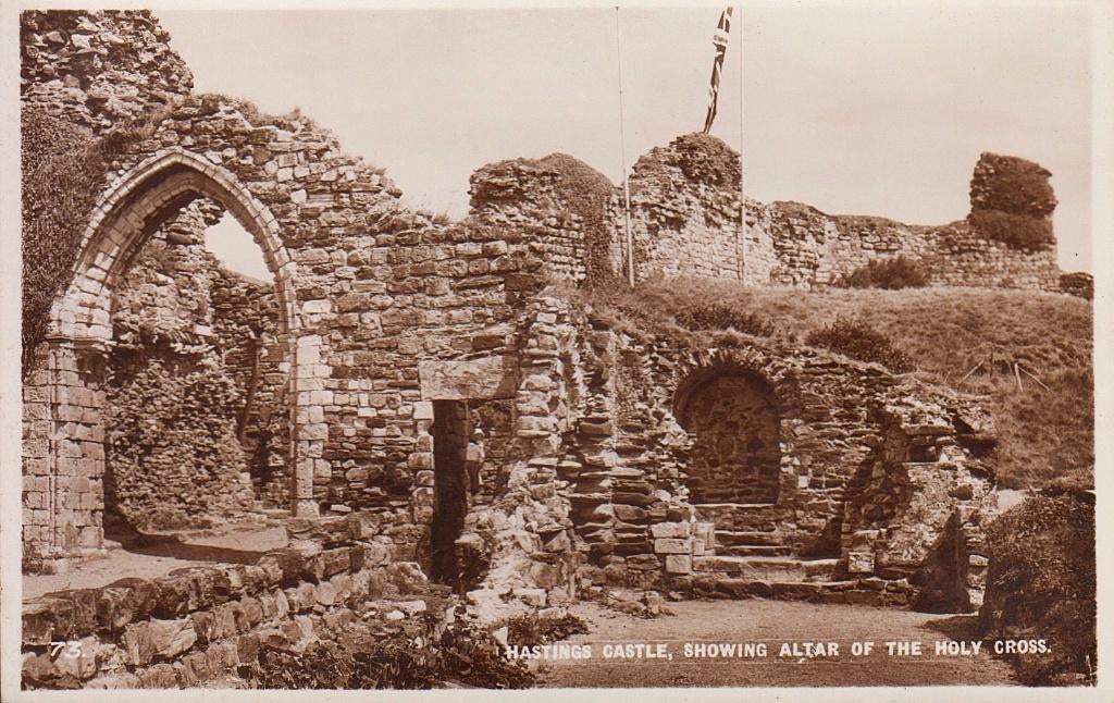 1937 - ANGLETERRE - Hastings : Autel de la Sainte-Croix, Envoi, 1920 à 1940, Non affranchie, Angleterre