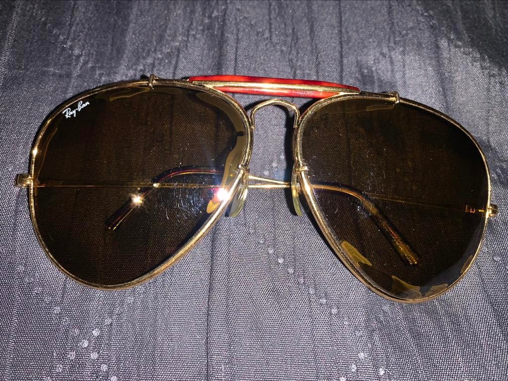 Ray Ban Pilot 1970’s  ( Vintage ), Bijoux, Sacs & Beauté, Lunettes de Soleil & Lunettes | Hommes, Enlèvement ou Envoi, Utilisé