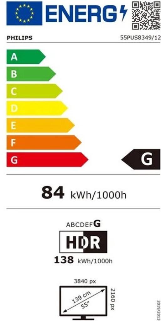Philips 55PUS8349/12 - 55 pouces - Ambilight 3 - 4K Smart, TV, Hi-fi & Vidéo, Télévisions, Neuf, Philips, LED, Enlèvement