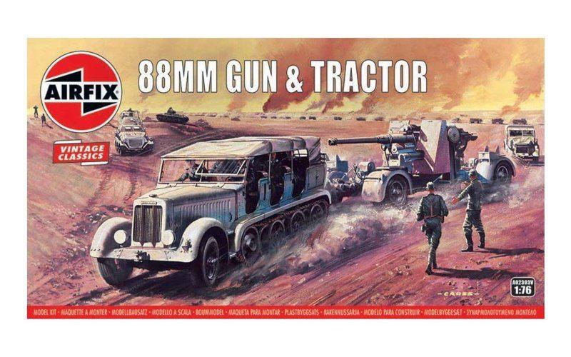 AIRFIX 02303V 88MM GUN & TRACTOR échelle 1/76, Hobby & Loisirs créatifs, Neuf, Camion, 1:50 ou moins, Enlèvement ou Envoi
