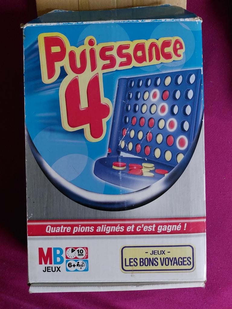 Puissance 4, format voyage, 1 ou 2 joueurs, Enlèvement ou Envoi, Utilisé