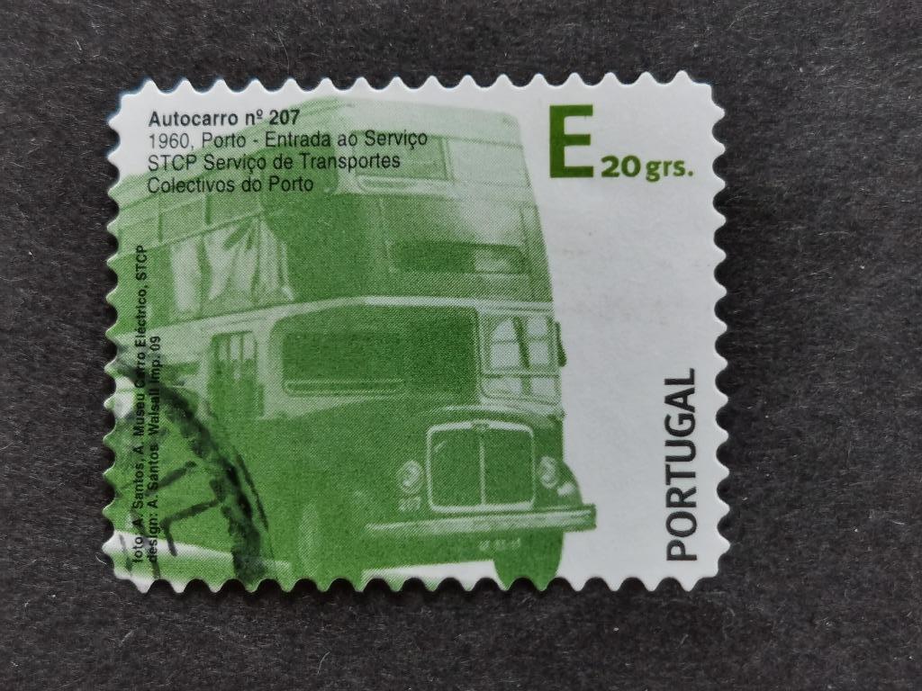 Portugal 2009 - les transports publics au XXe siècle - bus, Enlèvement ou Envoi, Portugal, Affranchi