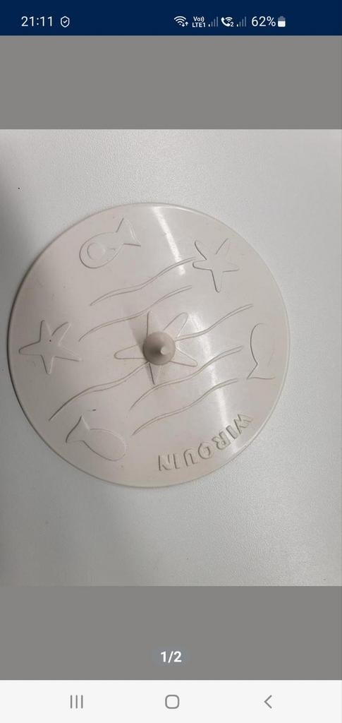 Bouchon evier lavabo universel, Ophalen of Verzenden, Zo goed als nieuw