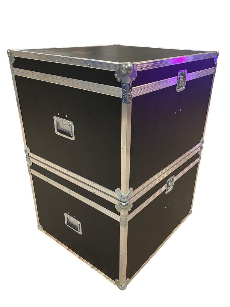 2x Flightcase 90x80x60cm avec compartiments (matériel neuf), Enlèvement ou Envoi, Neuf