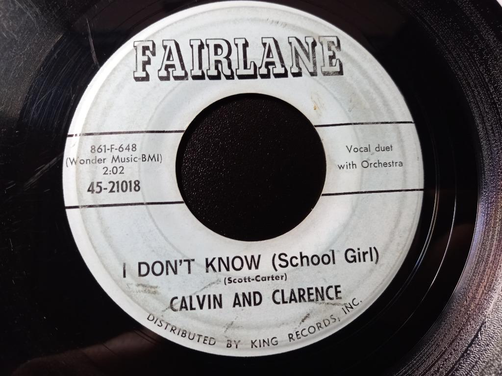 Calvin And Clarence ‎– Goodnight Irene / I Don't Know '7, Cd's en Dvd's, Vinyl Singles, Gebruikt, Single, R&B en Soul, 7 inch