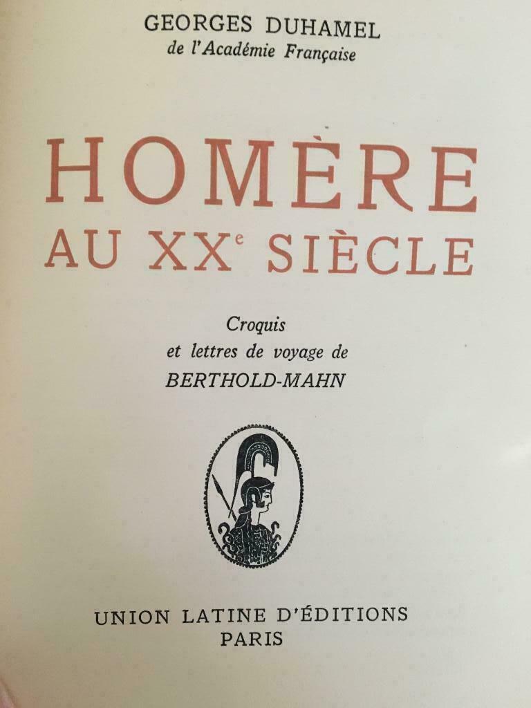 Homère au XXe siècle - Georges Duhamel, Antiek en Kunst, Verzenden