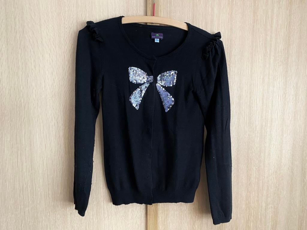 Gilet noir Sergent Major Taille 140/10 ans, Enlèvement ou Envoi, Pull ou Veste, Comme neuf, Sergent Major