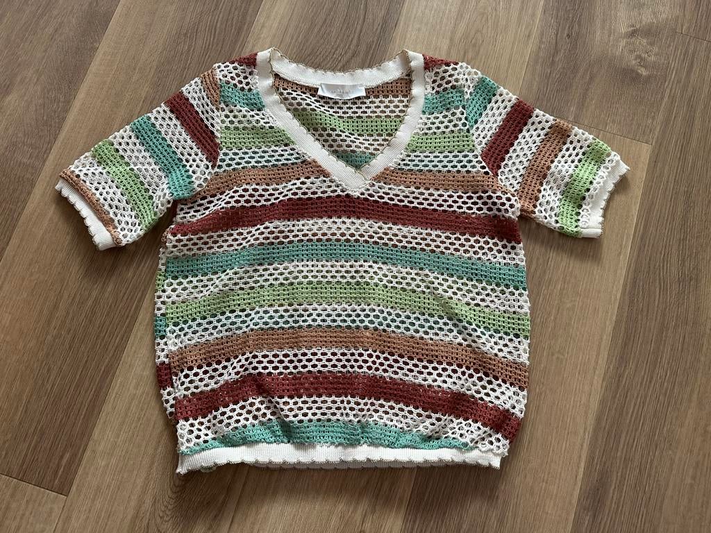Zomers shirtje Amelie & Amelie, Overige kleuren, Ophalen of Verzenden, Zo goed als nieuw, Korte mouw