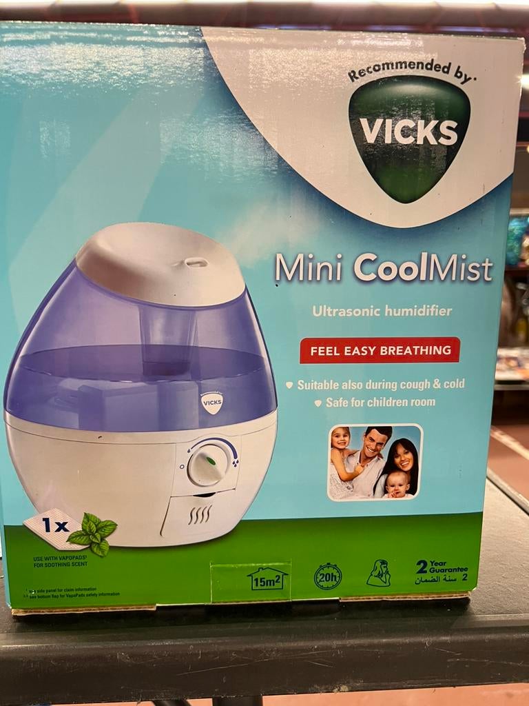 Vicks Mini CoolMist Luchtbevochtiger, Ophalen