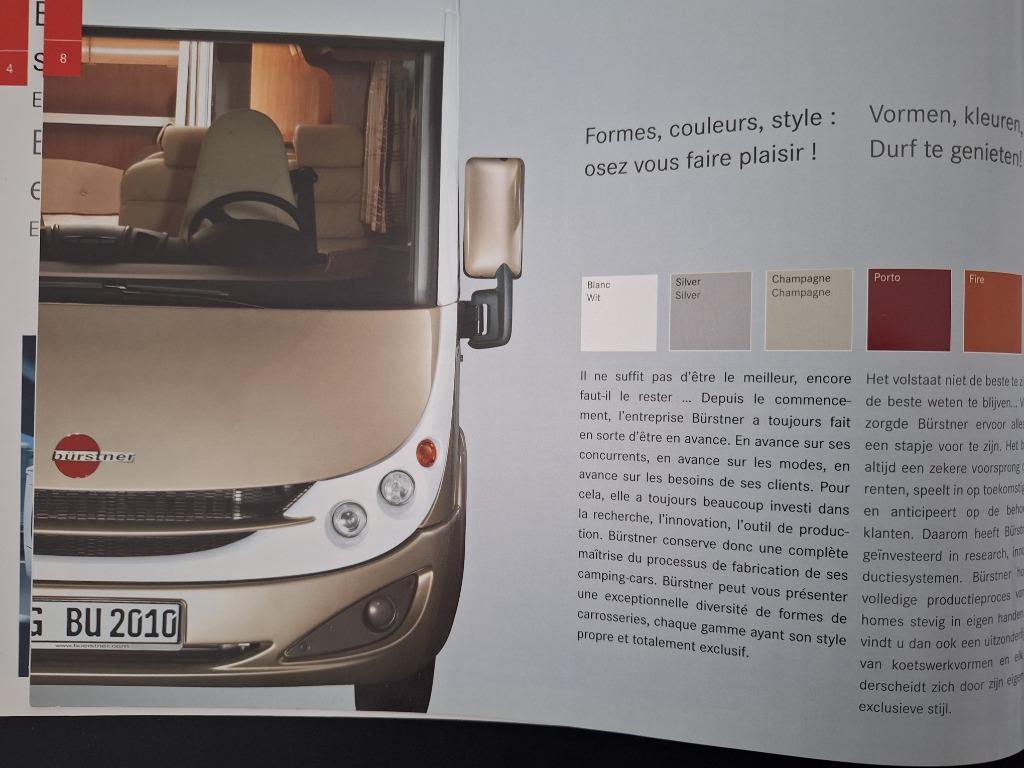Brochure uit het assortiment van Bürstner Campings Car Mobil, Ophalen of Verzenden, Gelezen, Overige merken