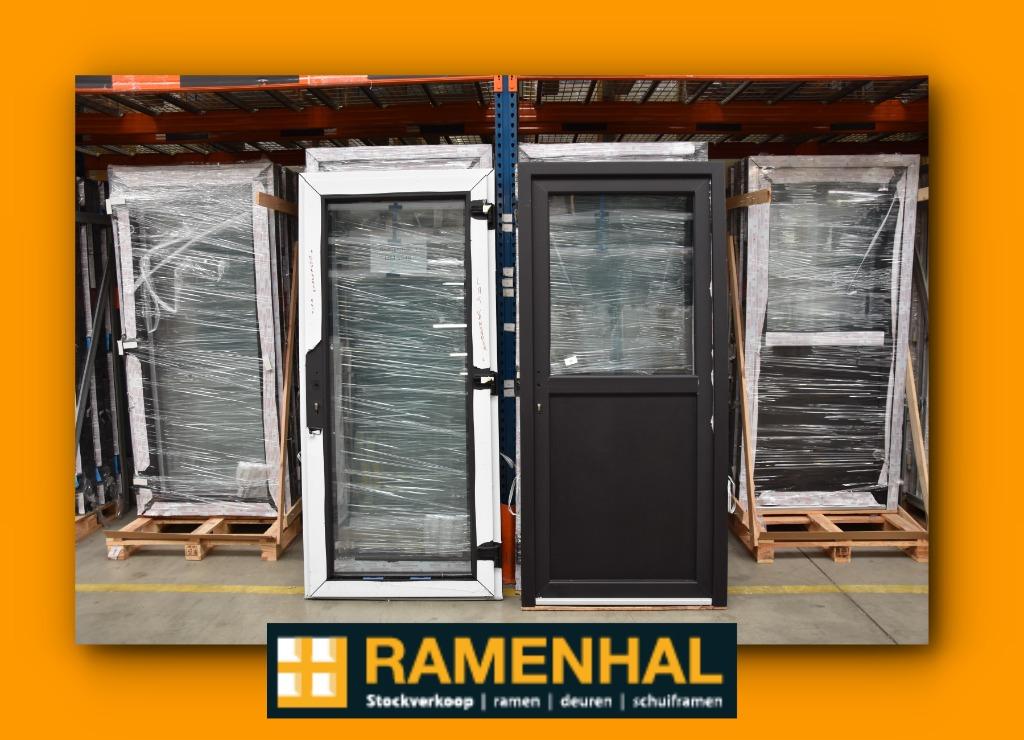 PVC garagedeur, buitendeur, raam, ramen, deuren, kozijn,, 100 tot 120 cm, Schuifdeur, Ramenhal, Ophalen of Verzenden